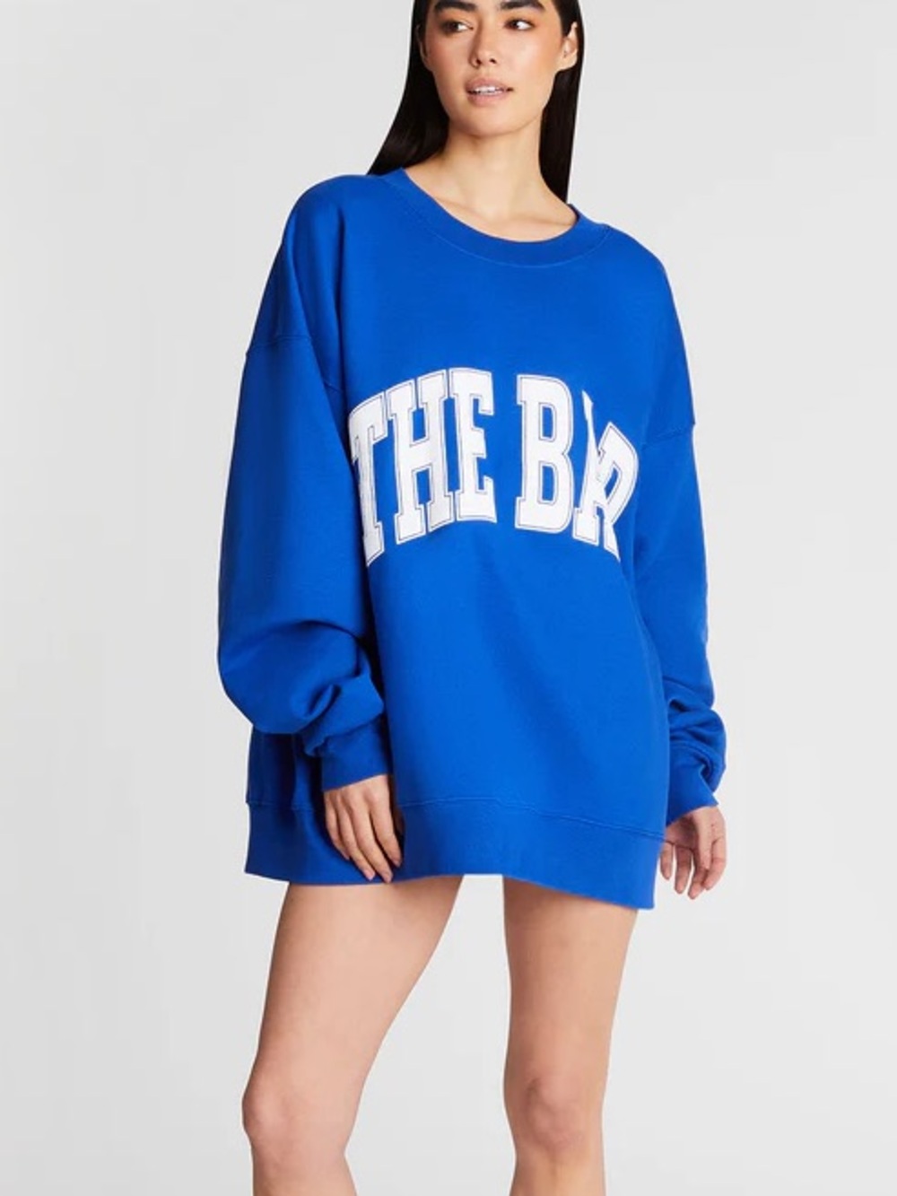 The bar varsity sweatshirt - cobalt blue